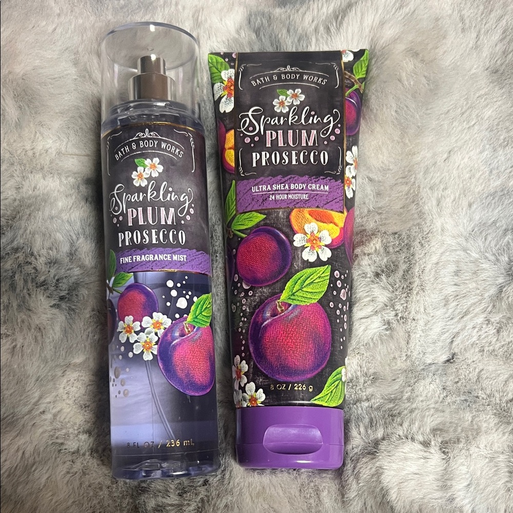 Bath & Body Works Sparkling Plum Prosecco Fragrance Set
